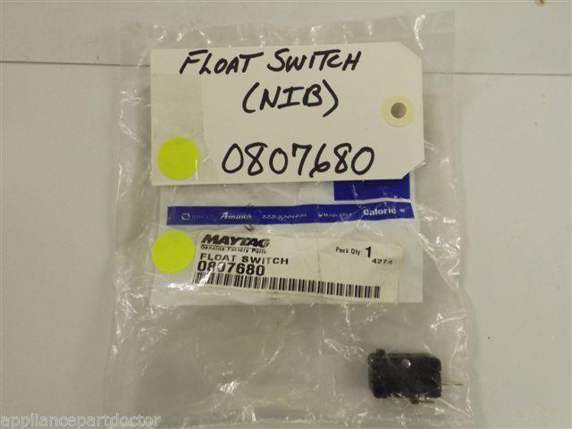 Maytag Amana Crosley Dishwasher 0807680 Float Switch NEW IN BOX Maytag Amana Crosley Dishwasher 0807680 Float Switch NEW IN BOX